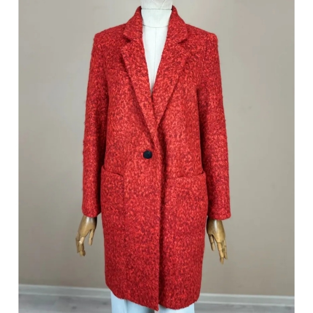 NEW ZAC POSEN one button red Giselle Coat size 14